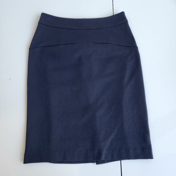 Michael Kors MK Black Straight Pencil Skirt Stretch Lined Petite Back Zip 4P - Picture 1 of 8